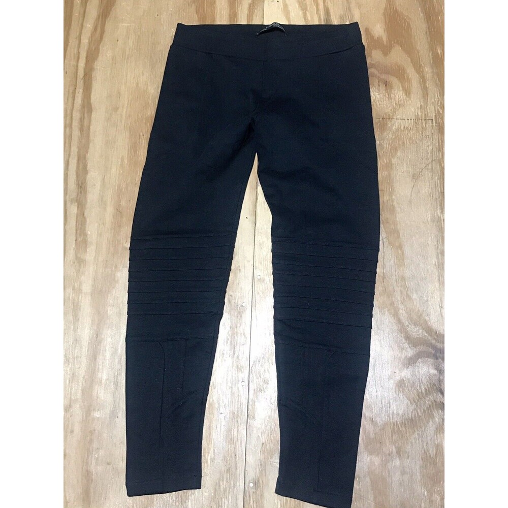 All Saints Spitalfields Women 6 Black Leggings Pull On @D3